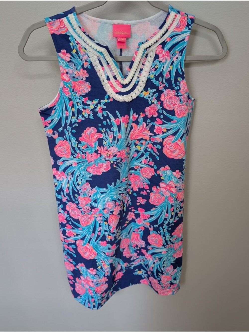 Lilly Pulitzer Mini Harper Shift Dress - Toucan Party Girls Size XL 12-14 Floral
